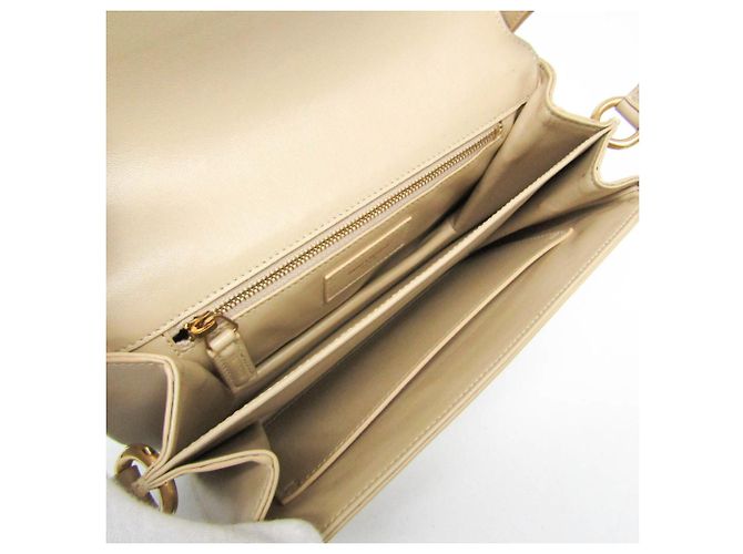 Borsa Maillon Saint Laurent 649795 Beige - vista 4