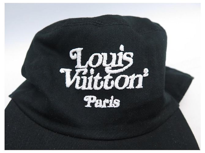 NUOVO CAPPELLO LOUIS VUITTON X NIGO MP2732 SQUARED L 60 VIRGIL ABLOH Nero - vista 5