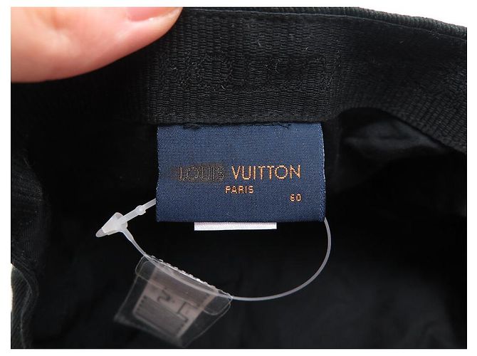 NUOVO CAPPELLO LOUIS VUITTON X NIGO MP2732 SQUARED L 60 VIRGIL ABLOH Nero - vista 7