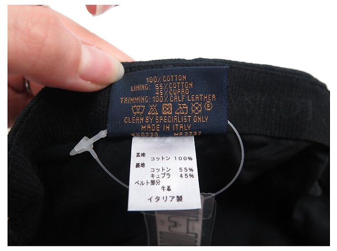 NUOVO CAPPELLO LOUIS VUITTON X NIGO MP2732 SQUARED L 60 VIRGIL ABLOH Nero - vista 8
