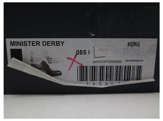 NUOVE SCARPE LOUIS VUITTON DERBY MINISTER 1ACDF8 8.5 42.5 PELLE EPI NERA Nero - vista 11