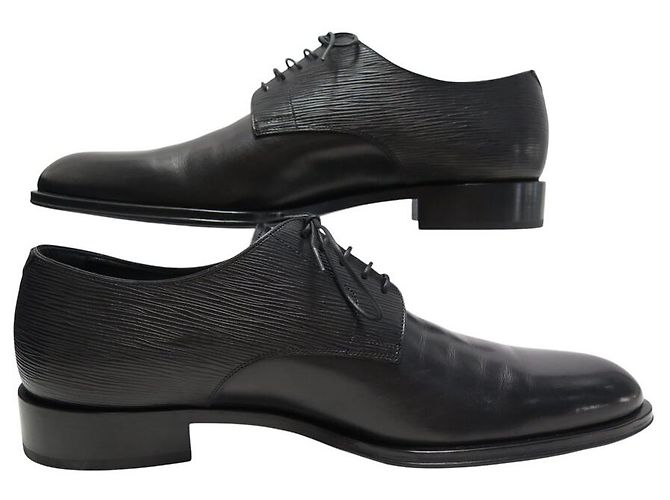 NUOVE SCARPE LOUIS VUITTON DERBY MINISTER 1ACDF8 8.5 42.5 PELLE EPI NERA Nero - vista 2
