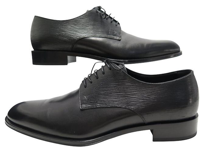 NUOVE SCARPE LOUIS VUITTON DERBY MINISTER 1ACDF8 8.5 42.5 PELLE EPI NERA Nero - vista 3
