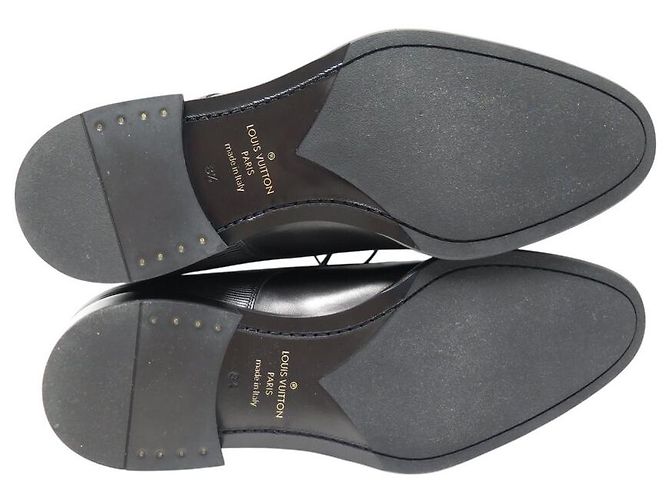 NUOVE SCARPE LOUIS VUITTON DERBY MINISTER 1ACDF8 8.5 42.5 PELLE EPI NERA Nero - vista 6