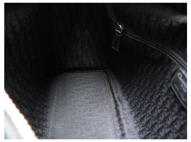 BORSA A MANO CHRISTIAN DIOR LADY DIOR GRANDE IN PELLE CANNAGE LUCIDA NERA - vista 11