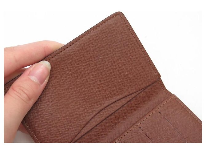 NEUER LOUIS VUITTON MONOGRAM CANVAS TASCHENORGANIZER KARTENHALTER GELDBÖRSE Braun - Ansicht 9