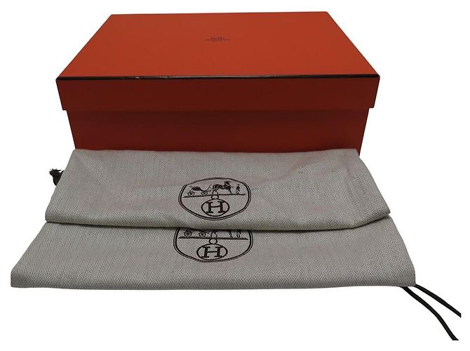 Hermès HERMES SCHUHE SPITZES FERSENSTIEFEL 35.5 SCHWARZES LEDER +BOX - Ansicht 9