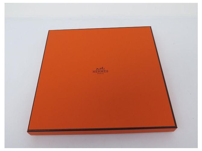 Hermès SCARF HERMES KACHINAS KERMIT OLIVER 90 NERO SETA + SCATOLA Multicolore - vista 12