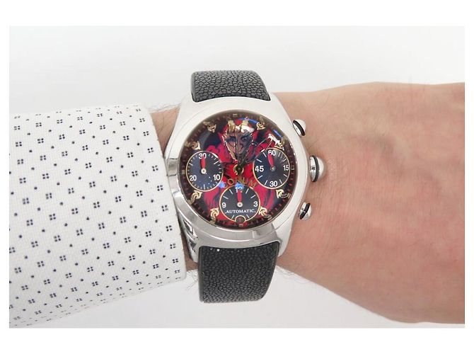 CORUM BUBBLE LUCIFER 28534020 AUTOMÁTICO 45 MM CRONÓGRAFO EDIÇÃO LIMITADA Prata - vista 11