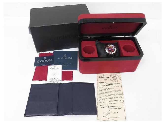 CORUM BUBBLE LUCIFER 28534020 AUTOMÁTICO 45 MM CRONÓGRAFO EDIÇÃO LIMITADA Prata - vista 13