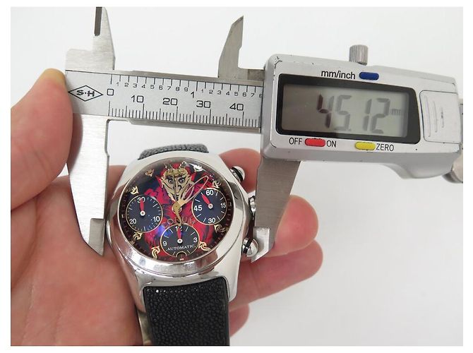CORUM BUBBLE LUCIFER 28534020 AUTOMÁTICO 45 MM CRONÓGRAFO EDIÇÃO LIMITADA Prata - vista 9