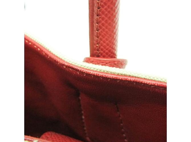 Damentasche Prada BN2887 Rot Beige - Ansicht 10