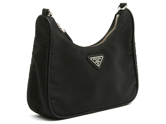 Borsa Mini Re Edizione 2005 Nera Re Nylon di Prada Nero - vista 3