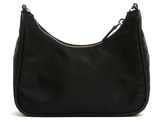 Borsa Mini Re Edizione 2005 Nera Re Nylon di Prada Nero - vista 4
