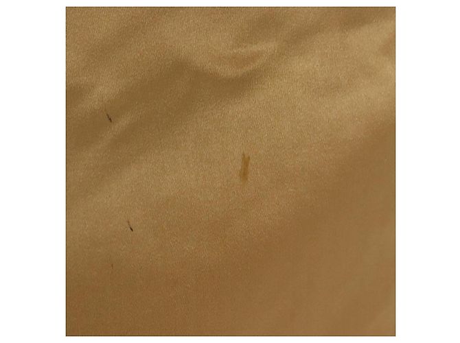 PRADA Borsa Tote Satin Champagne Oro Auth 122170 D'oro - vista 3