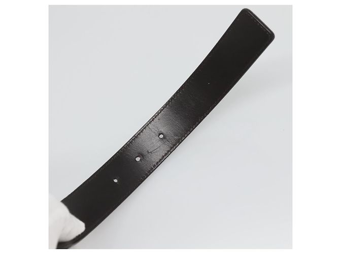 GUCCI Gürtel aus Leder 81,5-34,3"" schwarz silber authentisch bs25928 - Ansicht 10