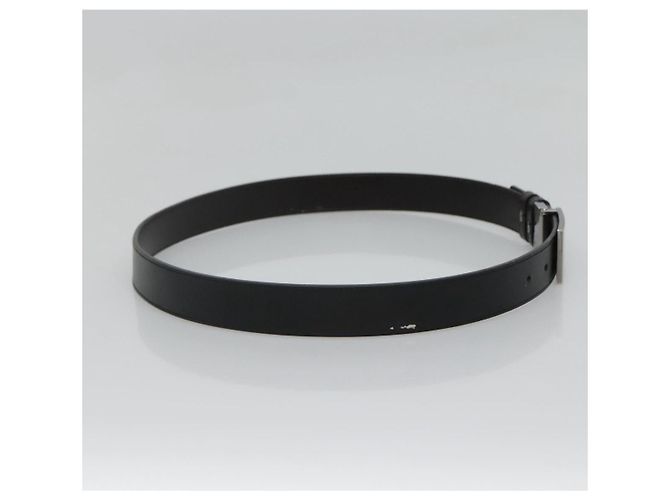 GUCCI Gürtel aus Leder 81,5-34,3"" schwarz silber authentisch bs25928 - Ansicht 4