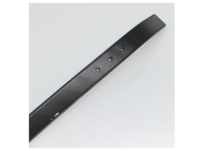 GUCCI Gürtel aus Leder 81,5-34,3"" schwarz silber authentisch bs25928 - Ansicht 8