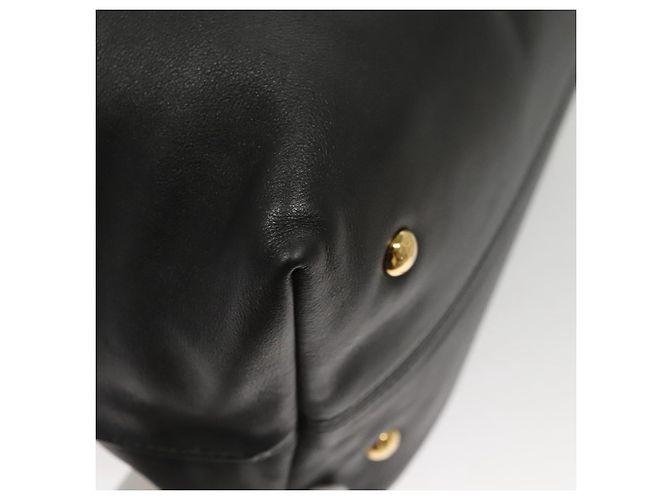 Borsa a tracolla Salvatore Ferragamo Gancini in pelle marrone e oro autentica 124617 - vista 15