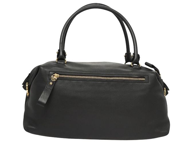 Borsa a tracolla Salvatore Ferragamo Gancini in pelle marrone e oro autentica 124617 - vista 2