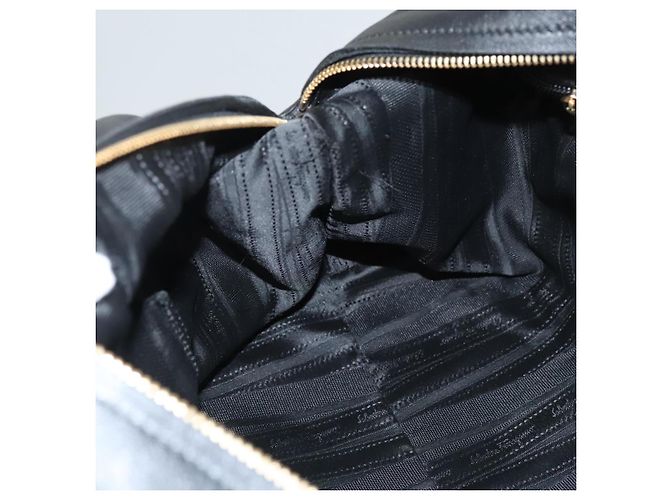 Borsa a tracolla Salvatore Ferragamo Gancini in pelle marrone e oro autentica 124617 - vista 22