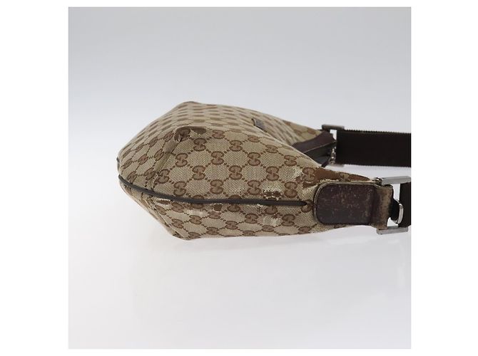 Borsa a Spalla GG Canvas GUCCI Beige Argento 181092 Auth gh139 - vista 3
