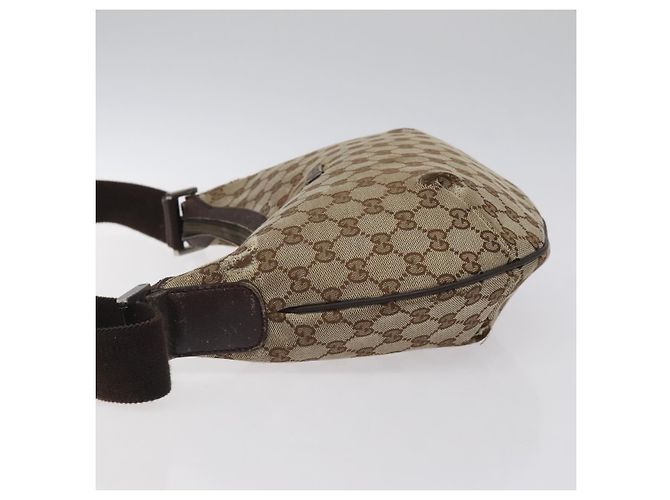 Borsa a Spalla GG Canvas GUCCI Beige Argento 181092 Auth gh139 - vista 4