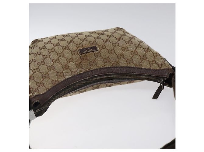 Borsa a Spalla GG Canvas GUCCI Beige Argento 181092 Auth gh139 - vista 6