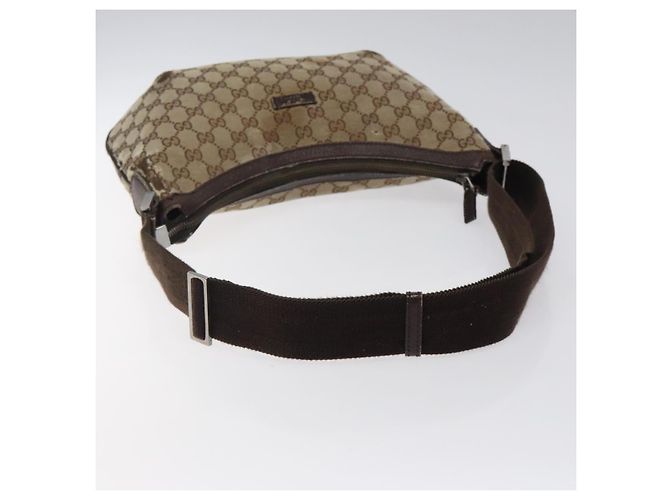 Borsa a Spalla GG Canvas GUCCI Beige Argento 181092 Auth gh139 - vista 7