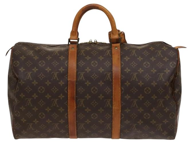 LOUIS VUITTON Monogram Keepall 50 Borsa Boston M41426 LV Auth 122502 Monogramma - vista 2