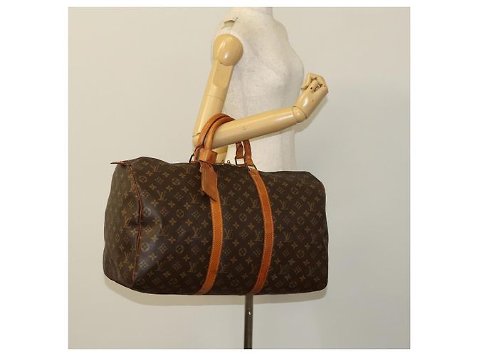 LOUIS VUITTON Monogram Keepall 50 Borsa Boston M41426 LV Auth 122502 Monogramma - vista 22
