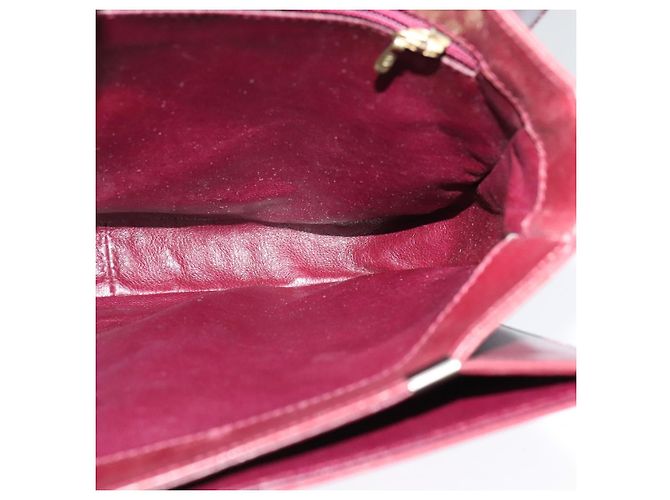 BALLY Borsa a Spalla in Pelle Bordeaux Oro Auth BA1889 D'oro Bordò - vista 19