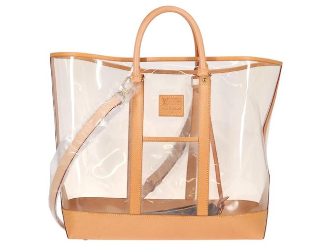 LOUIS VUITTON Borsa Tote Isaac Mizrahi Vinile Pelle Trasparente M99027 Auth 124651SAV - vista 13