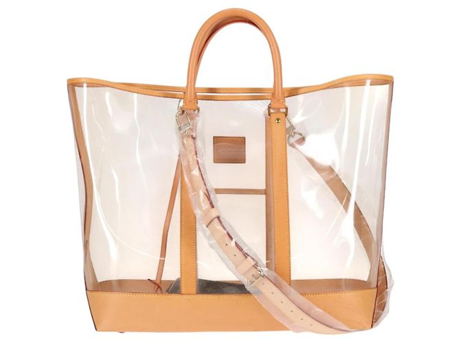 LOUIS VUITTON Borsa Tote Isaac Mizrahi Vinile Pelle Trasparente M99027 Auth 124651SAV - vista 2