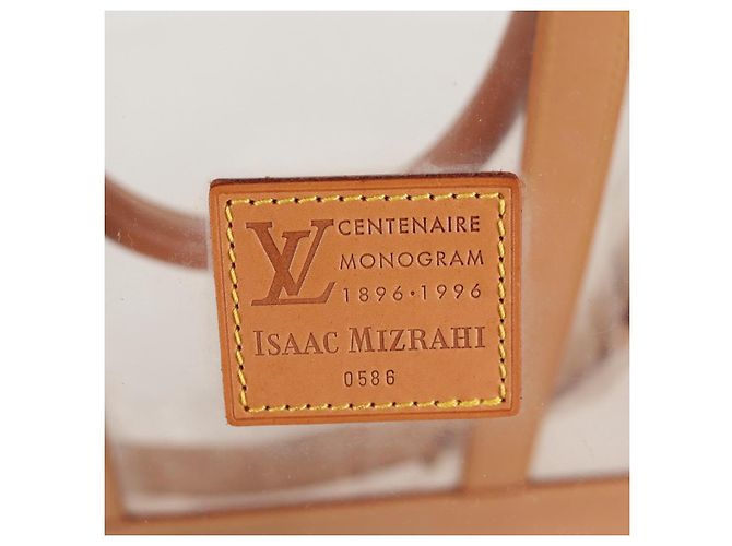 LOUIS VUITTON Borsa Tote Isaac Mizrahi Vinile Pelle Trasparente M99027 Auth 124651SAV - vista 20