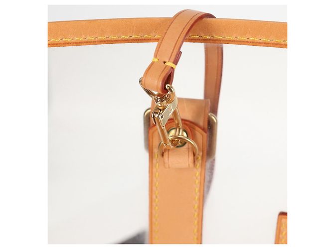 LOUIS VUITTON Borsa Tote Isaac Mizrahi Vinile Pelle Trasparente M99027 Auth 124651SAV - vista 24