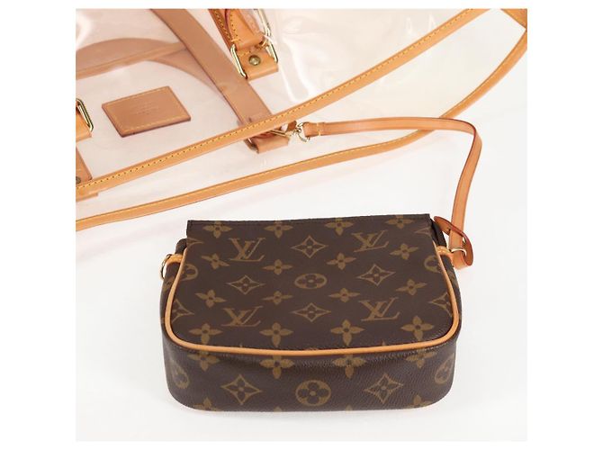 LOUIS VUITTON Borsa Tote Isaac Mizrahi Vinile Pelle Trasparente M99027 Auth 124651SAV - vista 25