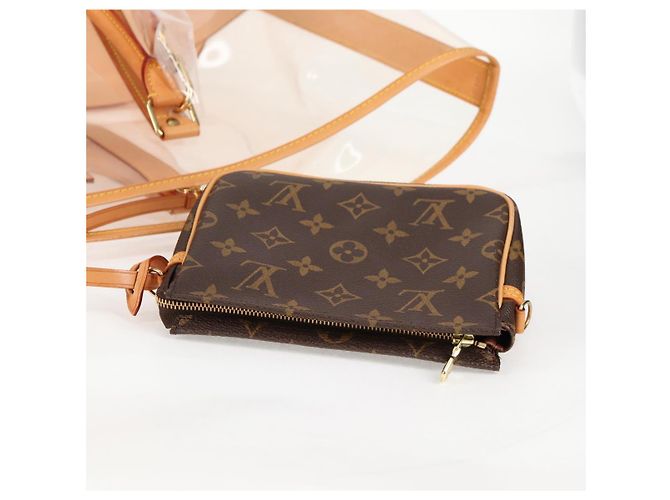 LOUIS VUITTON Borsa Tote Isaac Mizrahi Vinile Pelle Trasparente M99027 Auth 124651SAV - vista 27