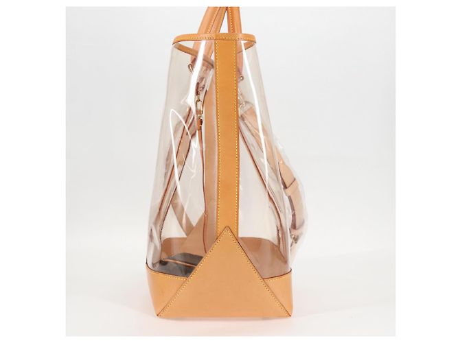 LOUIS VUITTON Borsa Tote Isaac Mizrahi Vinile Pelle Trasparente M99027 Auth 124651SAV - vista 3