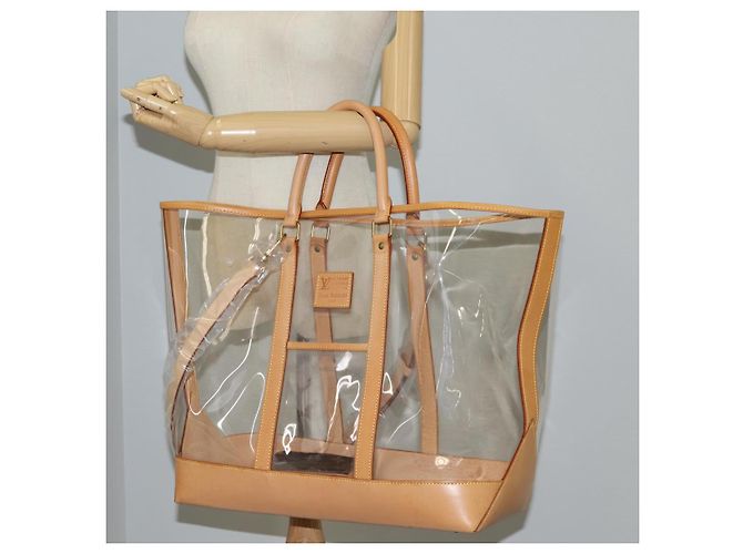 LOUIS VUITTON Borsa Tote Isaac Mizrahi Vinile Pelle Trasparente M99027 Auth 124651SAV - vista 31