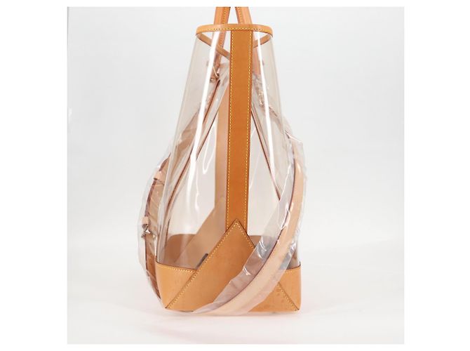 LOUIS VUITTON Borsa Tote Isaac Mizrahi Vinile Pelle Trasparente M99027 Auth 124651SAV - vista 4