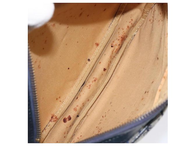 Céline CELINE C Sulky Schultertasche aus Segeltuch in Marineblau und Gold Auth BA1890 Golden - Ansicht 11