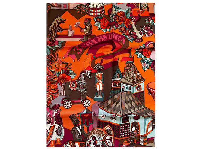 Quadrato Hermès 90 Zabavushka Multicolore - vista 2
