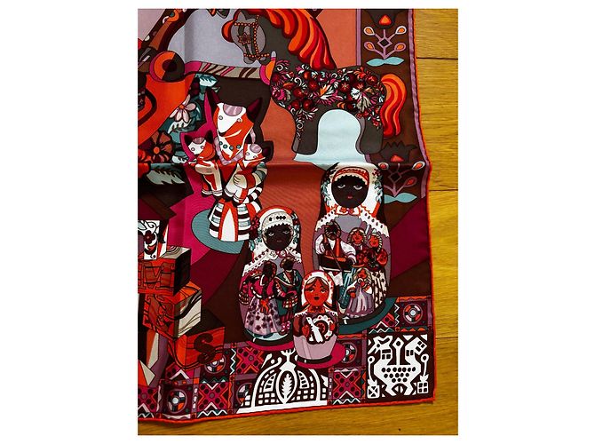 Quadrato Hermès 90 Zabavushka Multicolore - vista 5