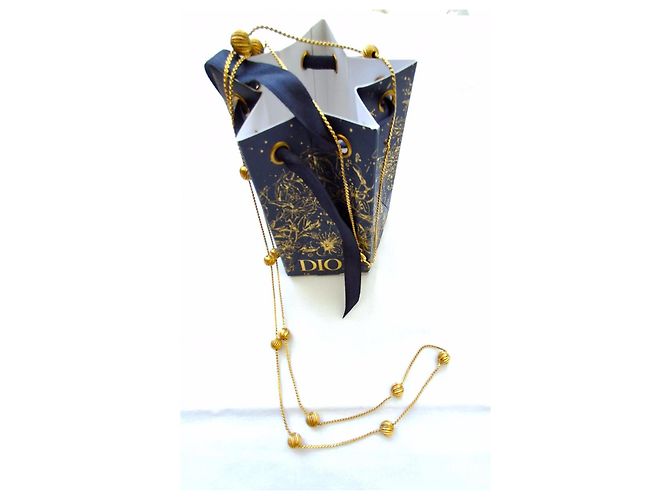 Christian Dior L. 95 cm - assinado GROSSE GERMANY para Ch. DIOR em muito bom estado Dourado Gold hardware - vista 5