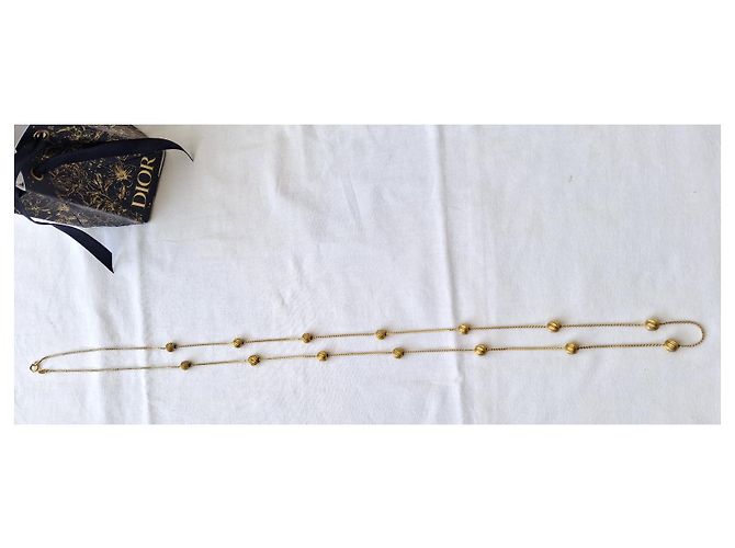 Christian Dior L. 95 cm - assinado GROSSE GERMANY para Ch. DIOR em muito bom estado Dourado Gold hardware - vista 9