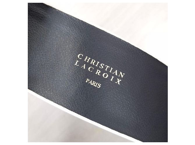 Christian Lacroix cintura bianca vintage anni 80 - vista 3
