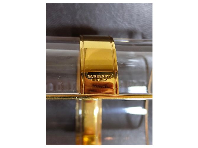 Bracciale manchette Burberry trasparente con dettagli dorati D'oro - vista 5