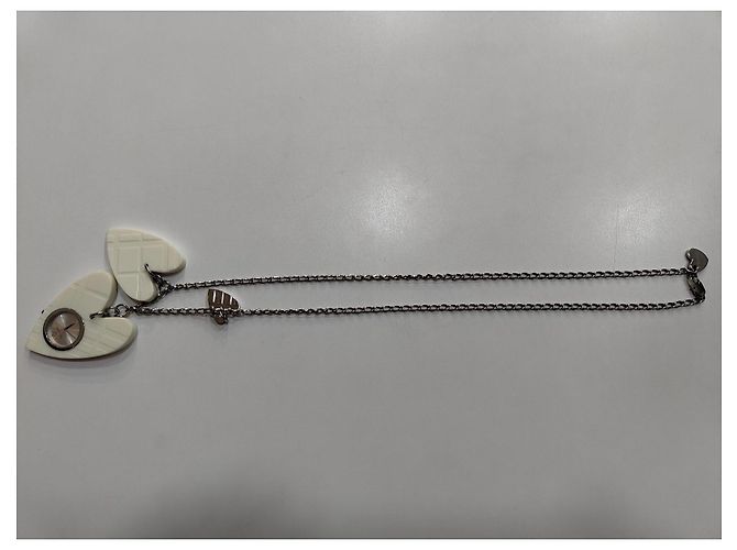Collar Burberry de Cadena con Reloj de Corazón Plata - vista 3