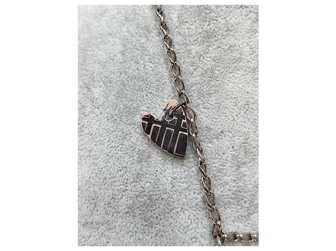 Collar Burberry de Cadena con Reloj de Corazón Plata - vista 6